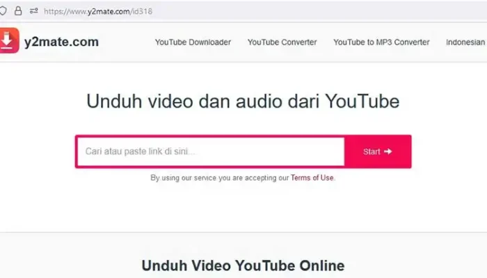 Download Mp3 dari Youtube dengan Y2mate