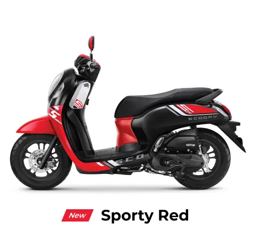 honda scoopy sporty red