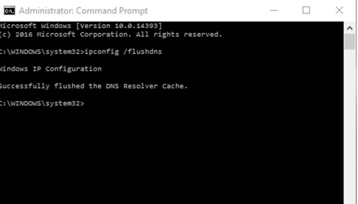 Cara Flush DNS Pada Windows