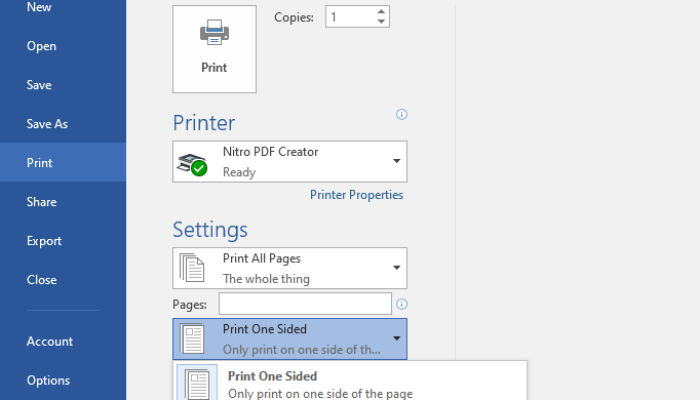Cara Print Bolak Balik File Word