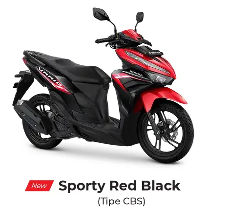vario 125 sporty red black