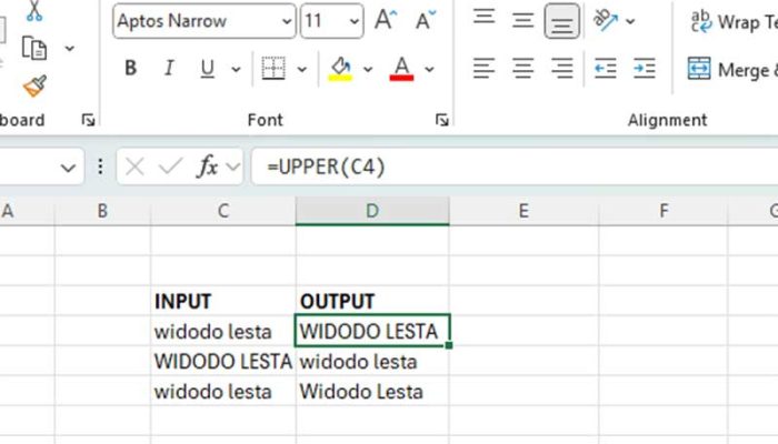 Cara Mengubah Huruf Kapital di Excel dengan Mudah dan Cepat