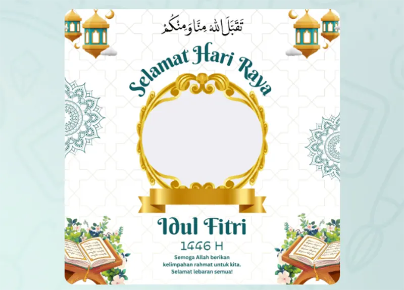 twibbon idul fitri 1446 h