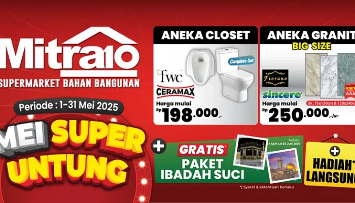 Ada Banyak Promo Menanti Bila Anda Belanja Elektronik di Mitra10 pada Mei 2025!