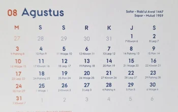 kalender agustus 2025