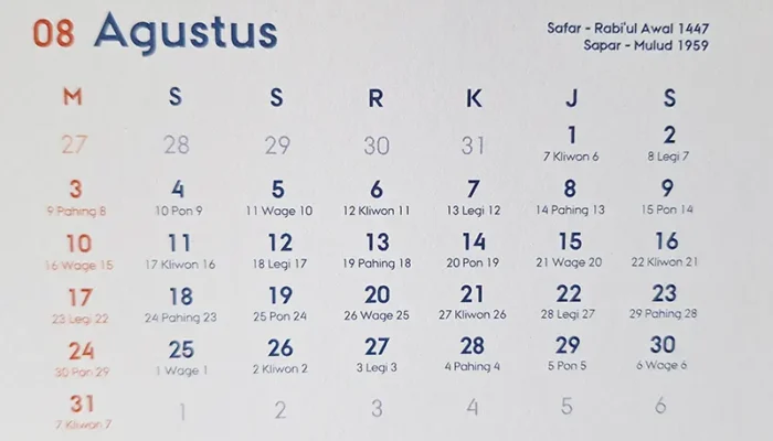 26 Agustus Memperingati Hari Apa? Inilah Daftar Peringatan Penting di Indonesia dan Dunia