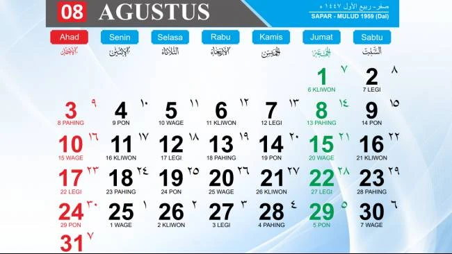 kalender jawa weton agustus 2025