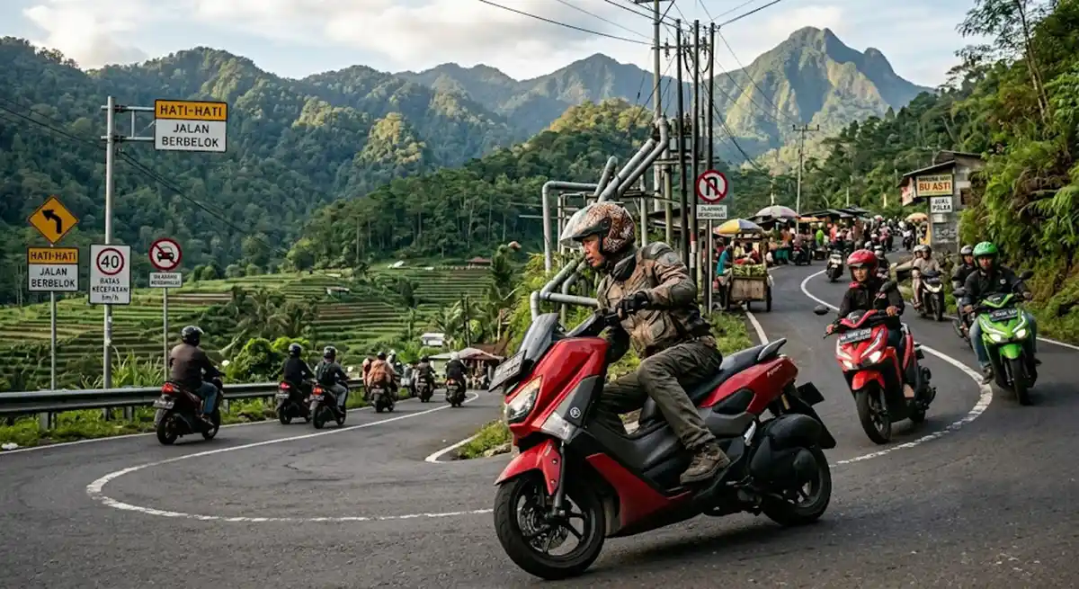 jalan pegunungan