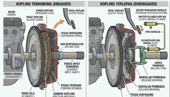 5 Tanda Kopling Mobil Kamu Mulai Habis, Jangan Tunggu Mogok di Jalan